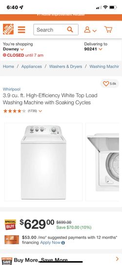 Whirlpool Washer