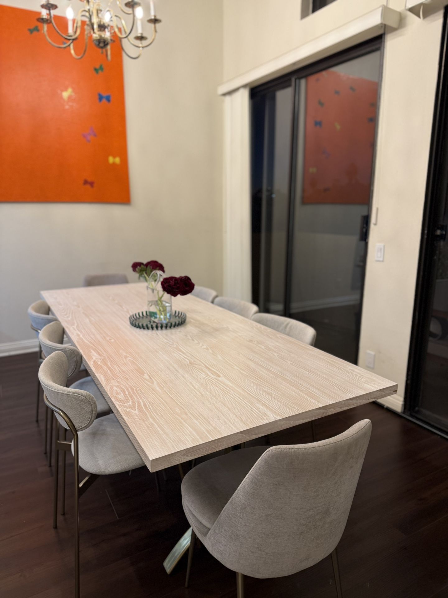 West Elm Table 94” With Set Of 8 Chairs