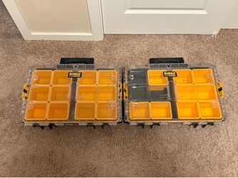 2x DEWALT Toughsystem 2.0 Small Parts Organizers DWST08040