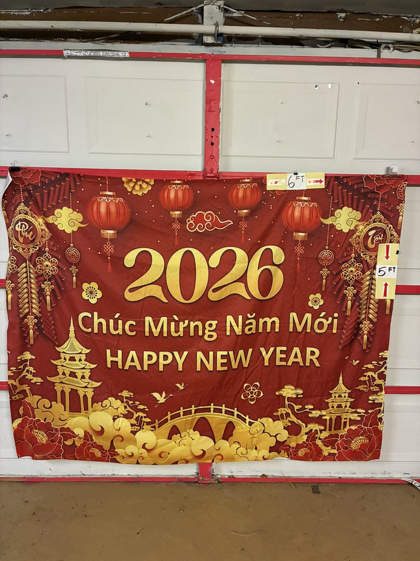 Vietnamese New Year Banner 7 Ft X 5ft