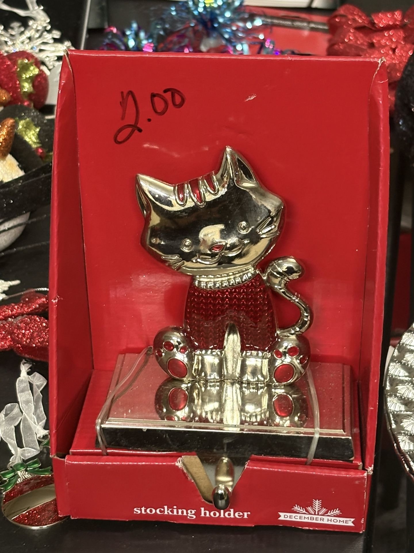 Cat Stocking Holder NEW