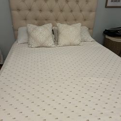 Bed-headboard and Queen Mattress 
