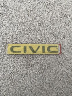 Black Honda Civic Emblem