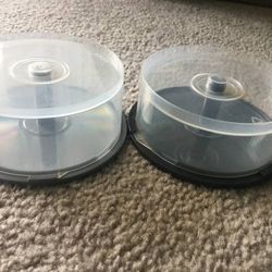 2 CD / DVD Storage Case Cake Box - Holds 25 Discs Each