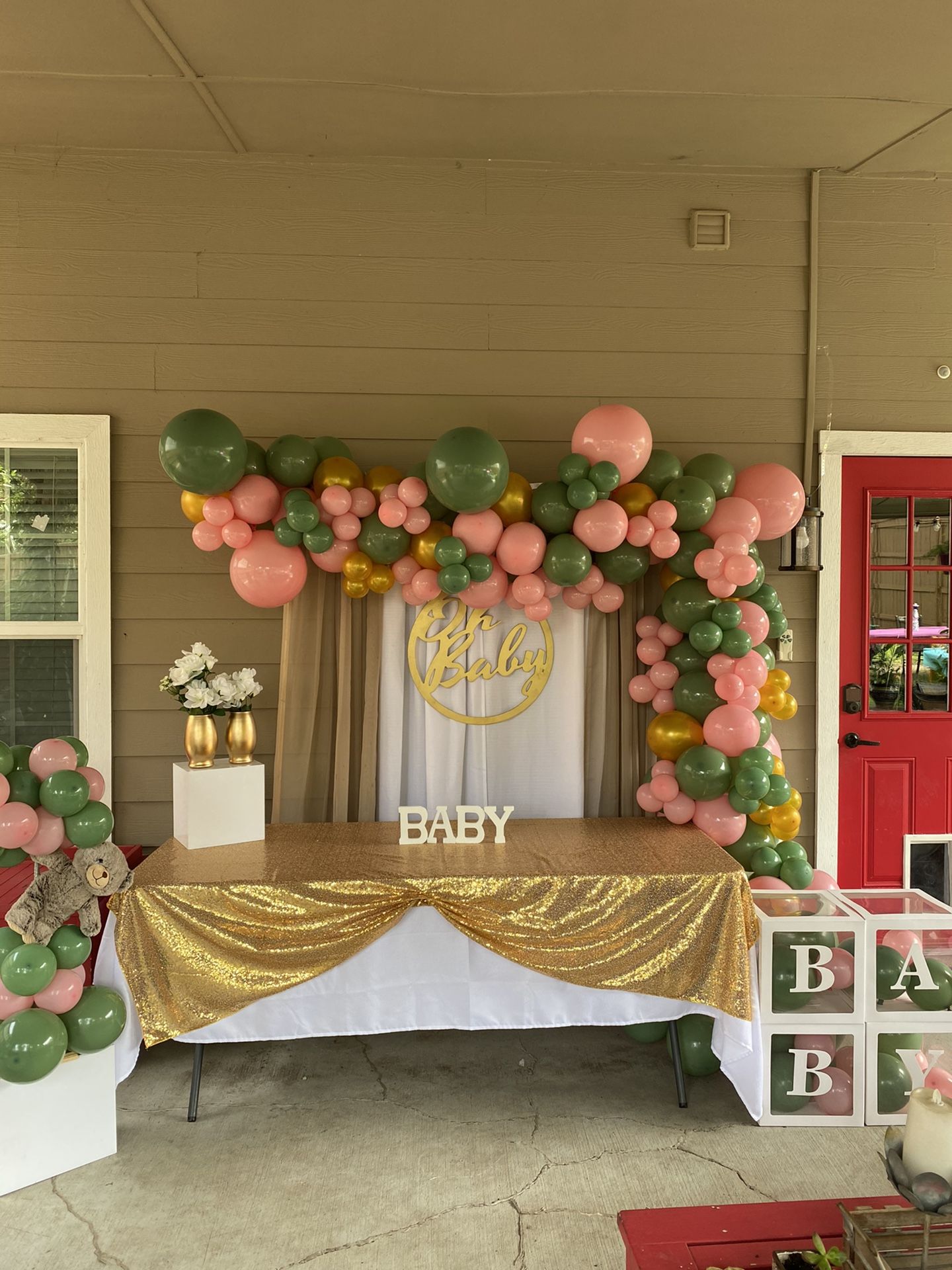 Balloons Decorations For Gender Reveal And Baby Shower