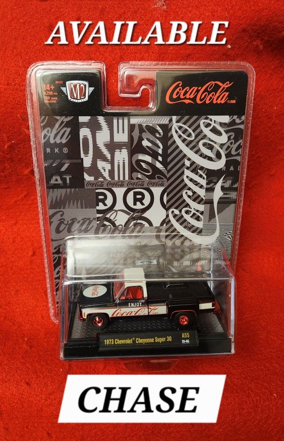 M2 MACHINES 1973 CHEVROLET CHEYENNE SUPER 30 CHASE Coca-Cola DieCast 1:64