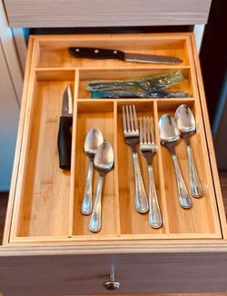 100% Premium Bamboo Drawer Organizer - Expandable!!
