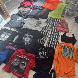 21 T-SHIRTS for 10$ , new and vintage