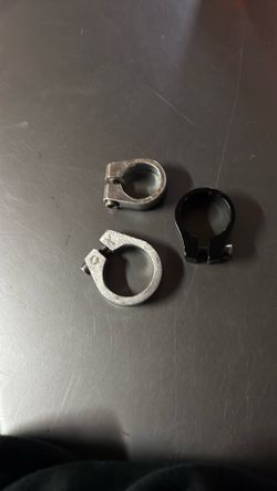Bike seat clamps three different sizes