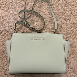 Michael Kors light blue purse