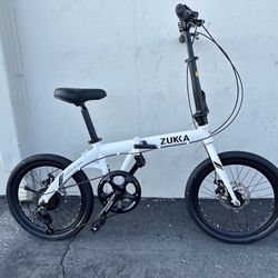 20” Folding ZUKKA Bike 7 Speed Shimano Aluminum Frame 