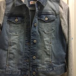 Cute Jean Jacket With Light Grey 