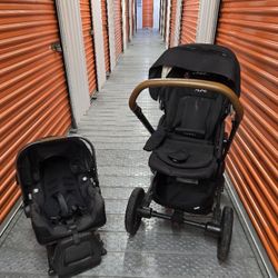 NUNA MIXX next Stroller with Mag Buckle & PIPA Lite LX Infant Car Seat