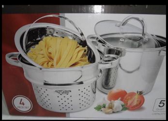 Pasta Cooker & Noodles Steamer 5qt