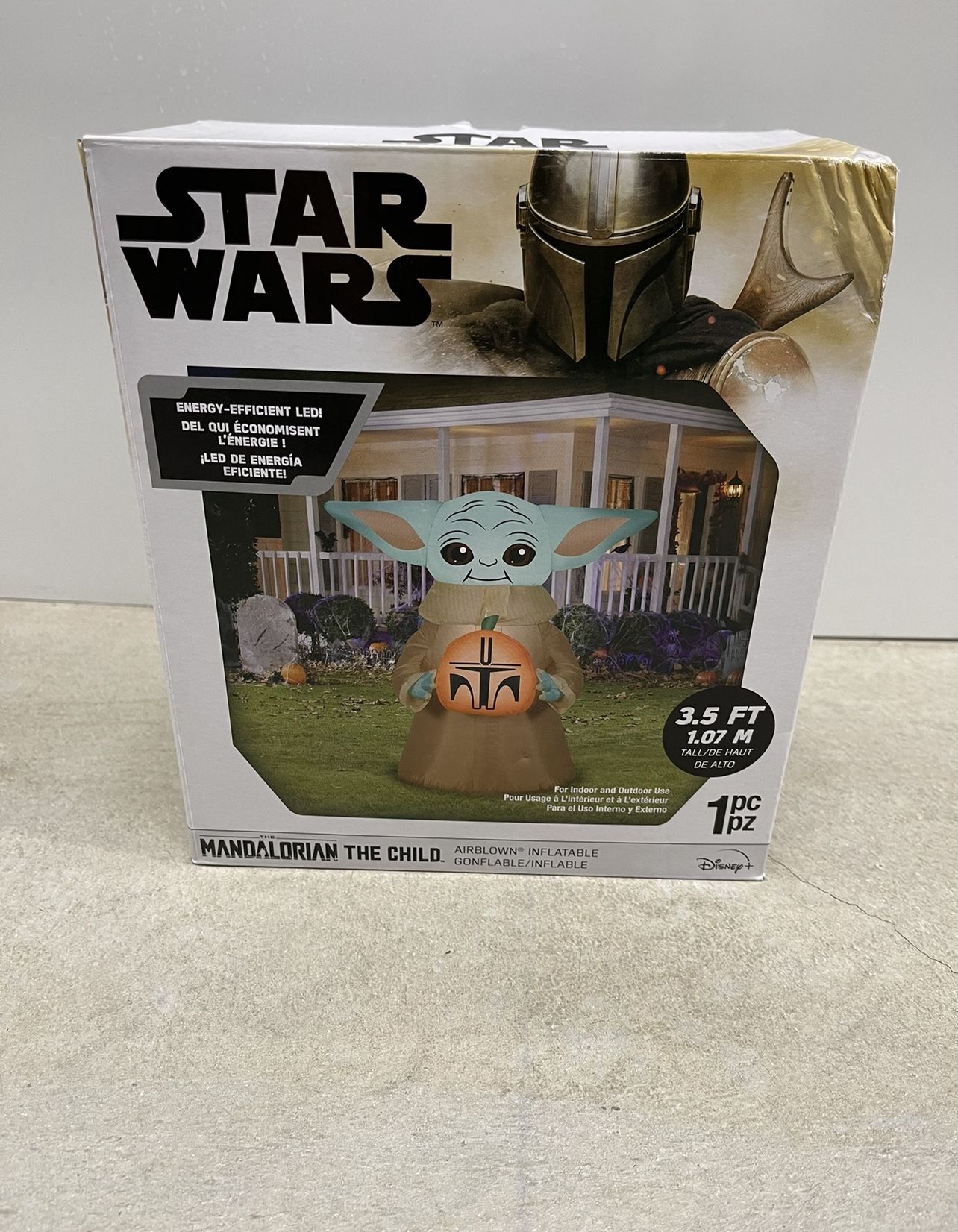 Star Wars The Mandalorian The Child Baby Yoda Halloween Airblown Inflatable Yard