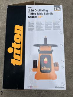 Triton Oscillating Tilting Table Spindle Sander 
