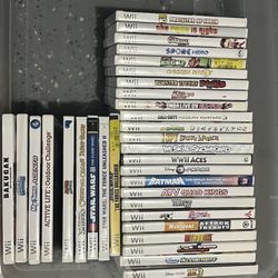 Huge Nintendo Wii Game Lot - 31 Games 