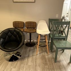Bar Stools, Table Chairs, Table, Swivel Chair 