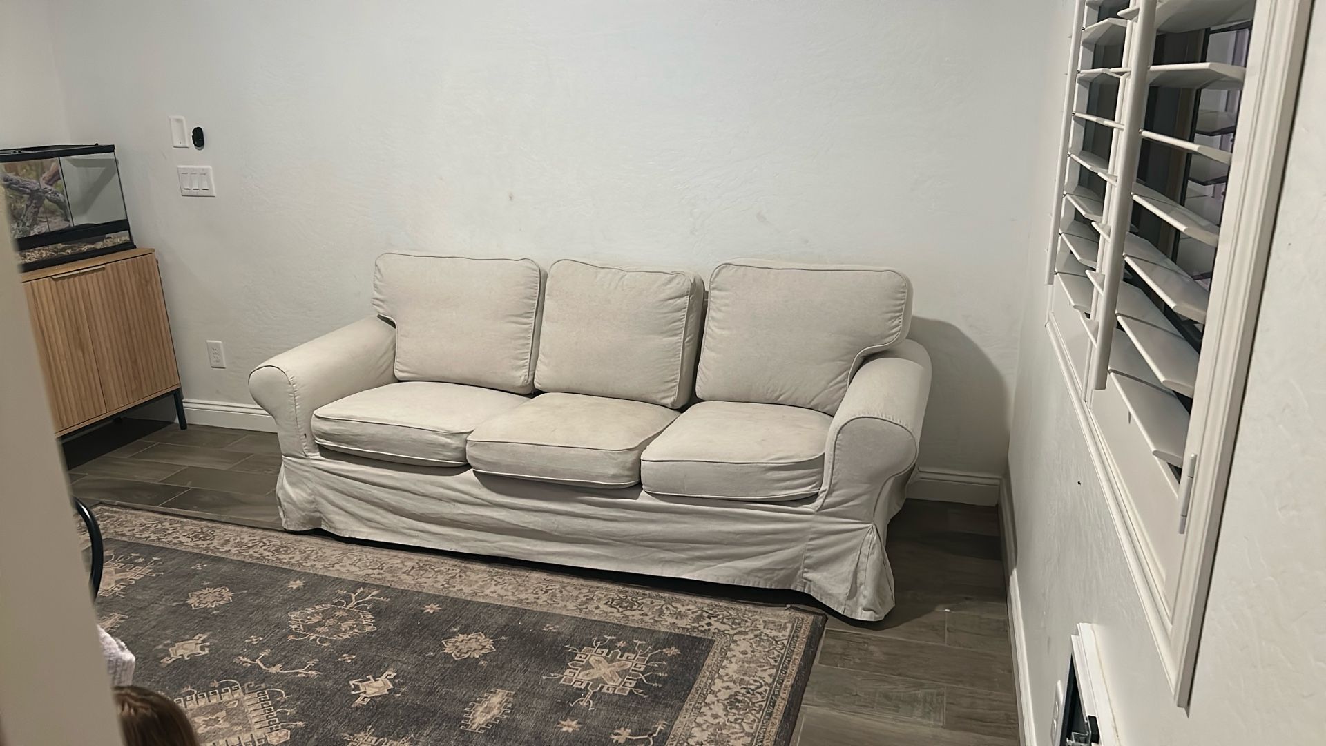 Couch With Slip Cover