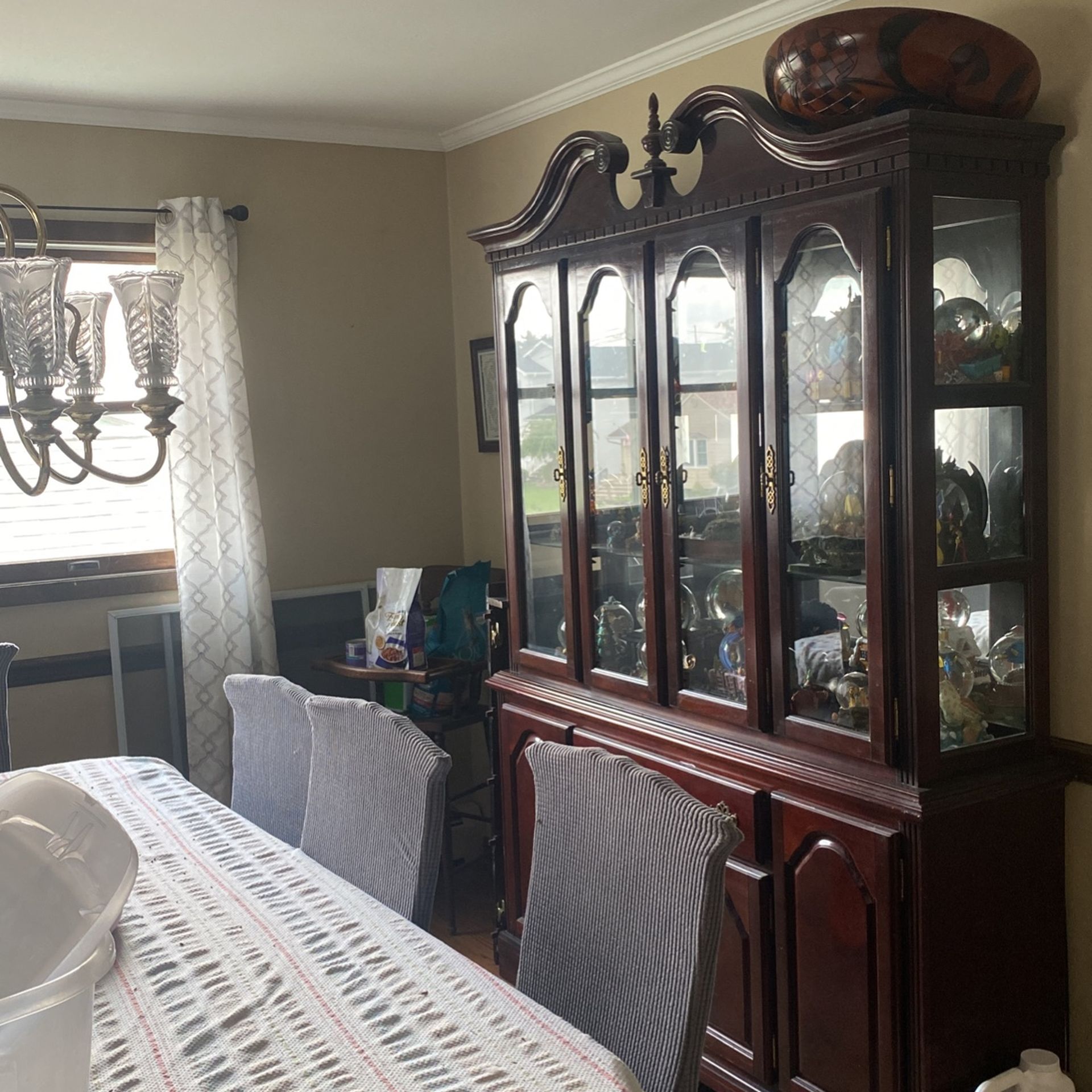 Cherry Wood Hutch , China cabinet FREE