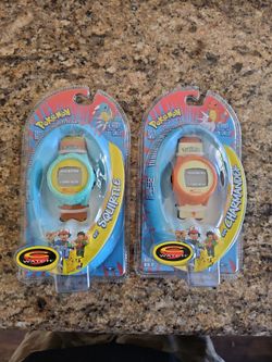READ! NOS Pokemon 1998 C-Watch Lot Charmander and Squirtle