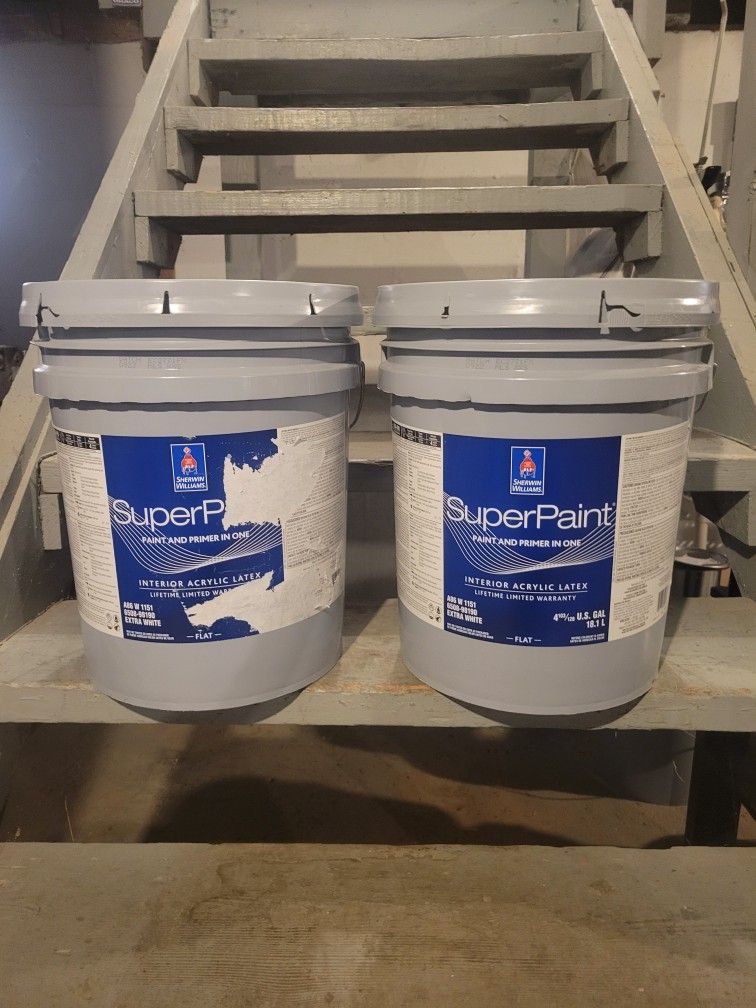 10 Gallons Of Super Paint Interior Flat