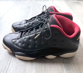 Nike 2015 Air Jordan 13 Retro Low Bred Black Red Playoffs Men’s Sneaker Shoes (Size 13)