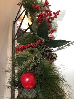 Christmas staircase or entryway decor piece