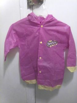 Shopkins Girls Rain Jacket Size small