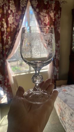 Vintage Bohemia “Cascade Lace” Wine glasses