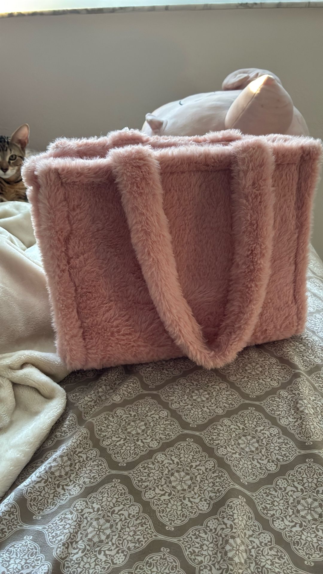 Pink Fluffy Bag