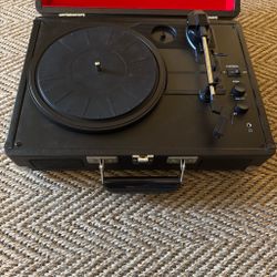 Black red lines Crosley Record Player