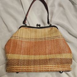 Patricia Nash - Woven And Leather Handbag