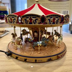 Vintage Mr. Christmas Gold Label Collection World's Fair Carousel Lights Music