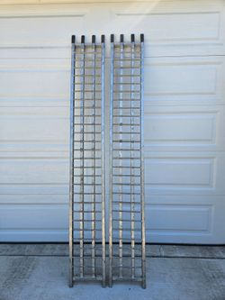 Aluminum motorcycle/Quad lawnmower ramps