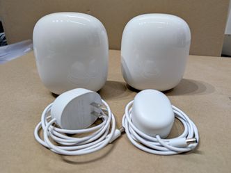 Google Nest Wifi Pro 2-Pack - Wi-Fi 6E Mesh Routers - Snow