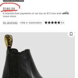 Dr Martens Air Wair Size 8 $180 New My Price HALF PRICE $90 FIRM 