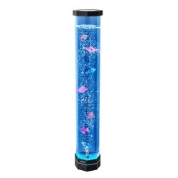 Sensory Bubble Tube Lamp, 2.67 ft Bubble Fish Tube, Sensory Aquarium Lamp with 6 Floating Fish & 16 Color Effects, Remote Control, Stress Relief Calmi