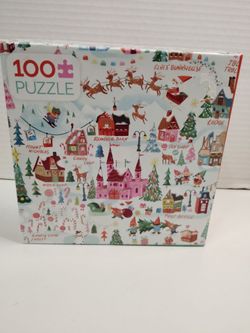100 Piece Christmas Village Jigsaw Puzzle
