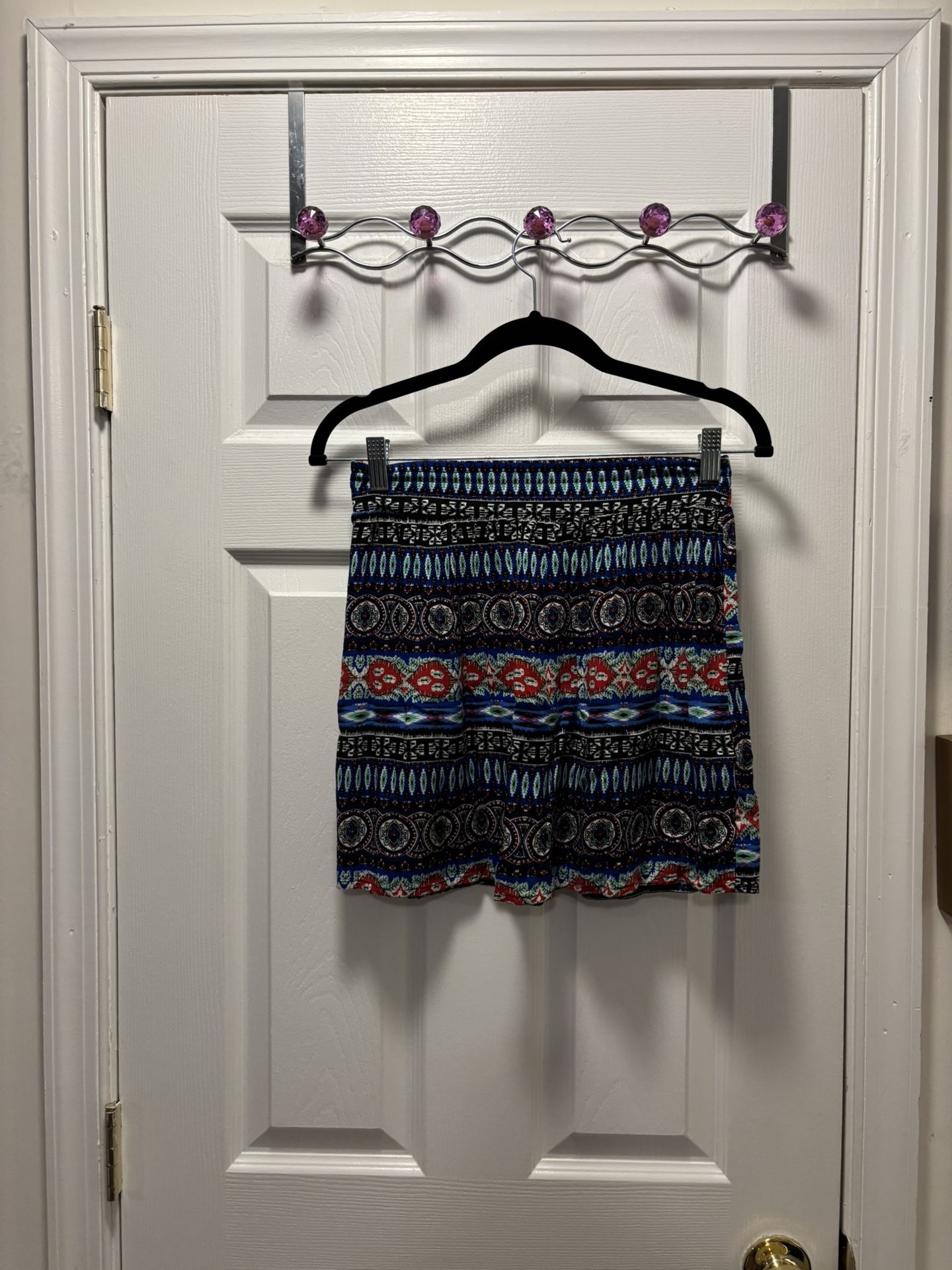 Blue Patterned Skirt