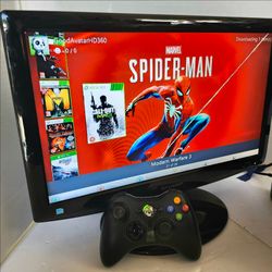 Xbox 360 Slim 250GB Hard Drive with 30 Games  Completed Plug&Play