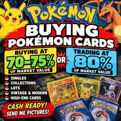 BUYING POKEMON! % DEPENDS ON CARD VALUE