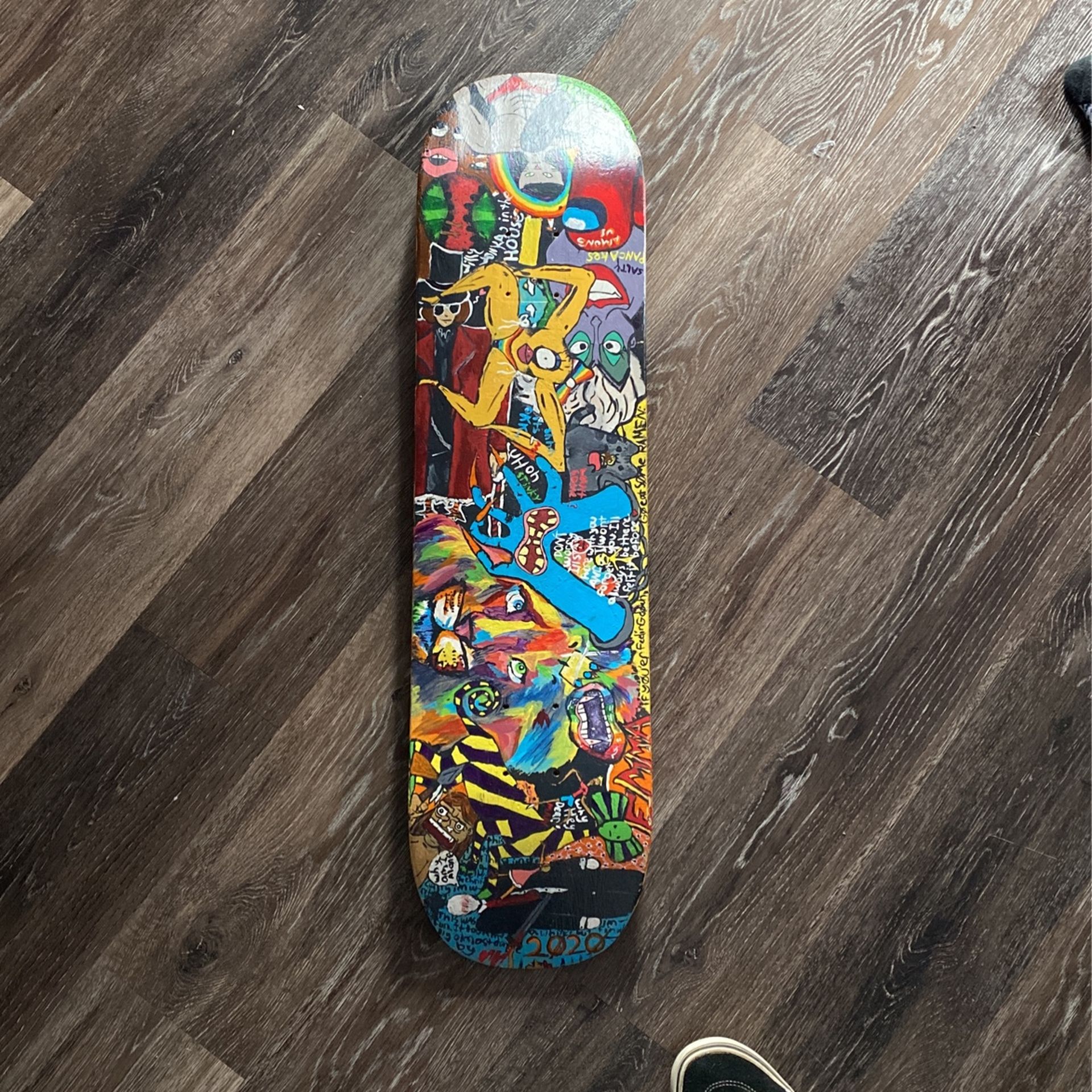 Painted Skateboard Deck
