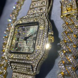 Lab diamond two-piece yellow set Italiano 20 inch