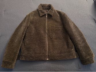 (BRAND 🆕 ) ZARA Relaxed Corduroy Green Jacket 🧥 🔥 NEED GONE ASAP💨
