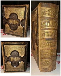 1800s Vintage Holy Bible KJV W/The Apocrypha RARE Gustave Doré Illustrated