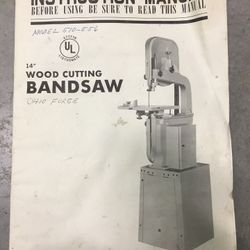 Ohio Forge Wood Cutting BandSaw / Model: 510-556