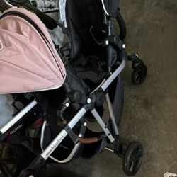 Double Mockingbird Stroller with Nuna Car Seat adapter