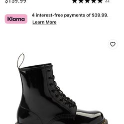 Patent Leather Dr. Martens Boots 