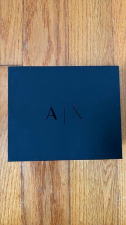 A|X Armani Exchange Men's Black Stainless Steel Bracelet Watch Gift Set 46mm